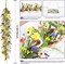 6.5 ft Artificial Wildflower Garland Wisteria Lavender (Indoor Outdoor Home Wedding Arch)